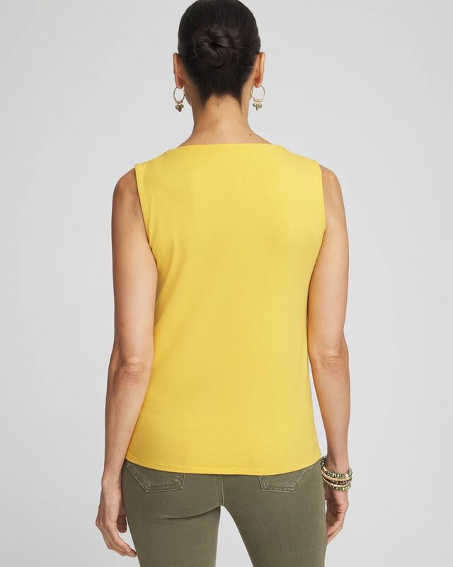 Contour Cotton Square Neck Tank - image 3
